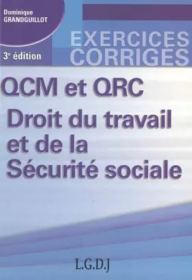 Couverture du produit · QCM et QRC Droit du travail et de la Sécurité sociale