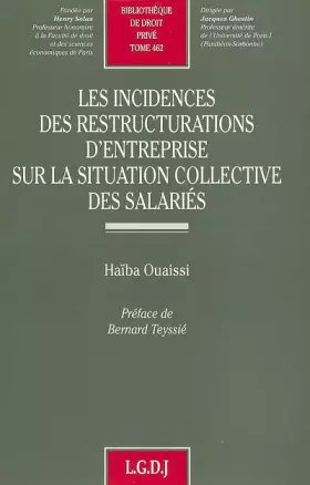 Couverture du produit · les incidences des restructurations d'entreprise sur la situation collective des