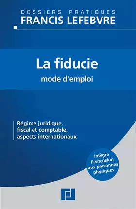 Couverture du produit · La fiducie: Mode d'emploi