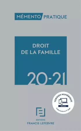 Couverture du produit · Mémento Droit de la famille 2020-2021