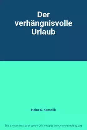 Couverture du produit · Der verhängnisvolle Urlaub