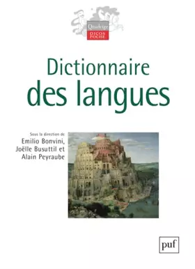 Couverture du produit · Dictionnaire des langues