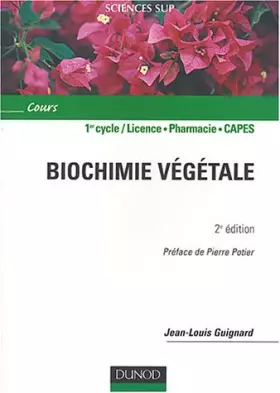 Couverture du produit · Biochimie végétale