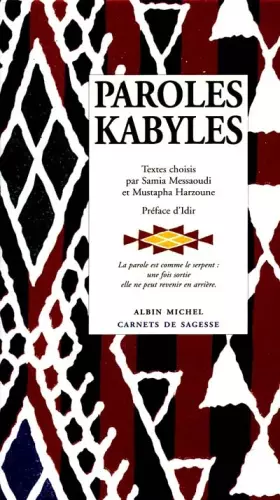 Couverture du produit · Paroles kabyles