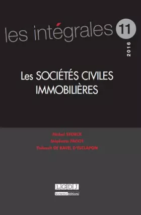 Couverture du produit · Les Sociétés civiles immobilières