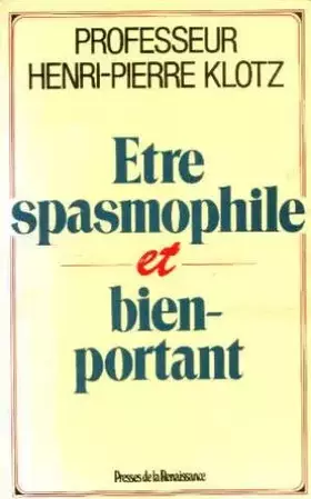 Couverture du produit · Être spasmophile et bien-portant