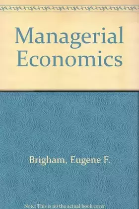 Couverture du produit · Managerial Economics