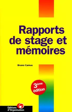 Couverture du produit · Rapports de stages et mémoires