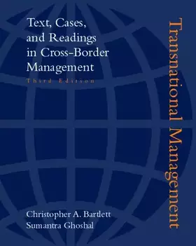 Couverture du produit · Transnational Management: Text Cases and Readings in Cross Border Management (Mcgraw-Hill Advanced Topics in Global Management)