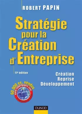 Couverture du produit · Stratégie pour la Création d'Entreprise : Création Reprise Développement