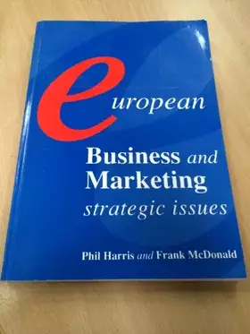 Couverture du produit · European Business and Marketing: Strategic Issue