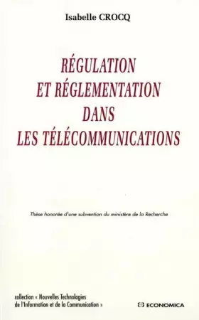 Couverture du produit · Régulation et réglementation dans les télécommunications