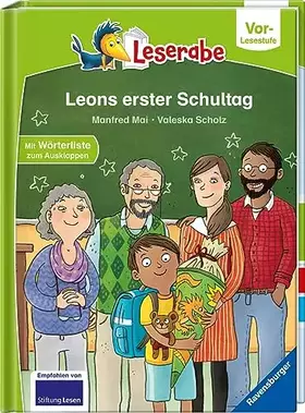 Couverture du produit · Leons erster Schultag - Leserabe ab Vorschule - Erstlesebuch für Kinder ab 5 Jahren: Mit Wörterliste zum Ausklappen (Vor-Lesest