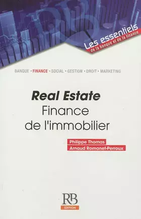 Couverture du produit · Real estate: Finance de l'immobilier.