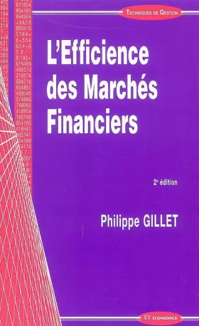 Couverture du produit · L'Efficience des Marchés Financiers