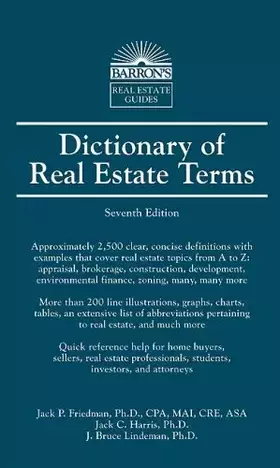 Couverture du produit · Dictionary of Real Estate Terms
