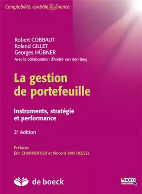 Couverture du produit · La gestion de portefeuille: Instruments, stratégie et performance