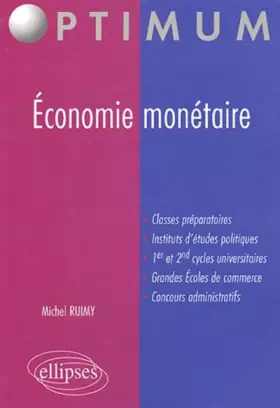 Couverture du produit · Economie monétaire