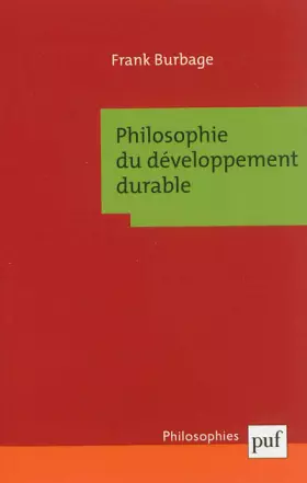 Couverture du produit · Philosophie du développement durable