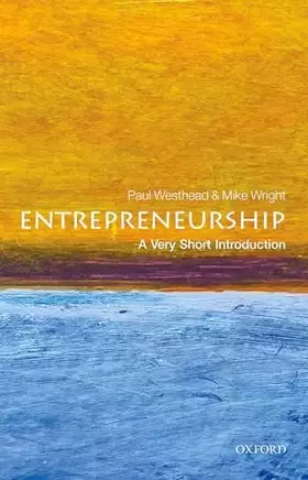 Couverture du produit · Entrepreneurship: A Very Short Introduction