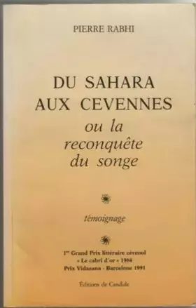 Couverture du produit · Du Sahara aux Cévennes ou la Reconquête du songe