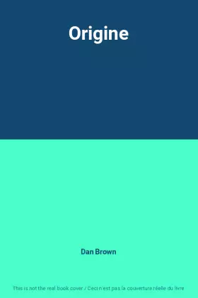 Couverture du produit · Origine
