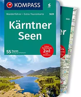 Couverture du produit · KOMPASS Wanderführer Kärntner Seen, 55 Touren mit Extra-Tourenkarte: GPS-Daten zum Download