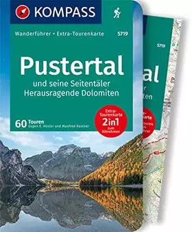 Couverture du produit · KOMPASS Wanderführer Pustertal und seine Seitentäler, Herausragende Dolomiten, 60 Touren mit Extra-Tourenkarte: GPS-Daten zum D