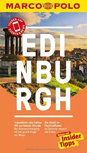 Couverture du produit · MARCO POLO Reiseführer Edinburgh: Reisen mit Insider-Tipps. Inklusive kostenloser Touren-App & Events&News