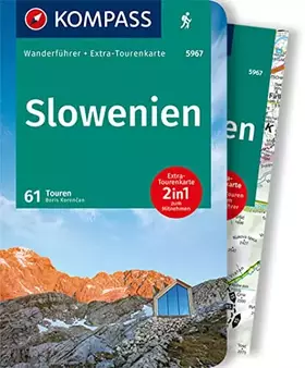 Couverture du produit · KOMPASS Wanderführer Slowenien, 61 Touren: mit Extra-Tourenkarte, GPX-Daten zum Download