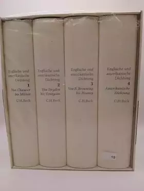 Couverture du produit · Englische und amerikanische Dichtung Gesamtwerk: in vier Bänden