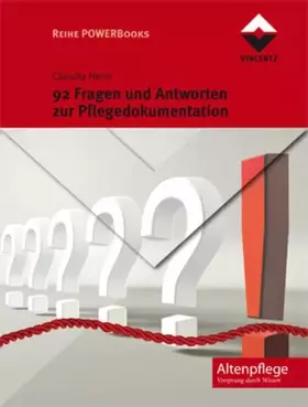 Couverture du produit · 92 Fragen und Antworten zur Pflegedokumentation (Altenpflege)