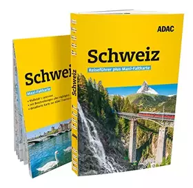 Couverture du produit · ADAC Reiseführer plus Schweiz: Mit Maxi-Faltkarte und praktischer Spiralbindung