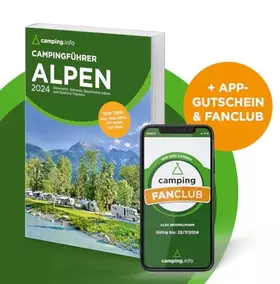 Couverture du produit · camping.info Campingführer Alpen 2024