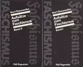 Couverture du produit · Aufsätze zum Faschismus. Band I und II