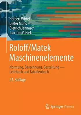 Couverture du produit · Roloff/Matek Maschinenelemente: Normung, Berechnung, Gestaltung