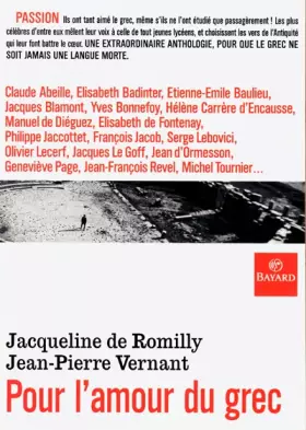 Couverture du produit · Pour l'amour du grec