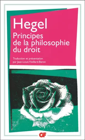 Couverture du produit · Principes de la philosophie du droit