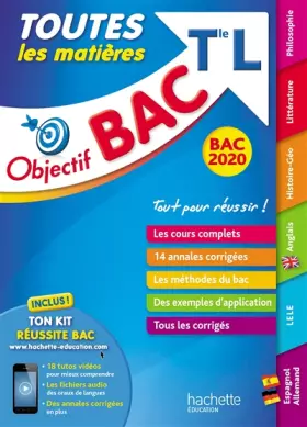 Couverture du produit · Objectif Bac 2020 Toutes les matières Term L