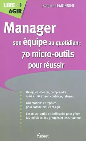 Couverture du produit · Manager son équipe au quotidien : 70 micro-outils pour réussir