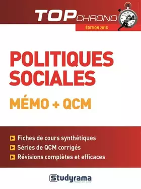 Couverture du produit · Politiques sociales mémo + QCM