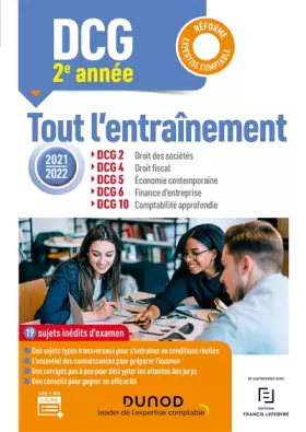 Couverture du produit · Année 2 : DCG 2-4-5-6-10 - Tout l'entraînement 2021/2022: Réforme Expertise comptable (2021-2022)