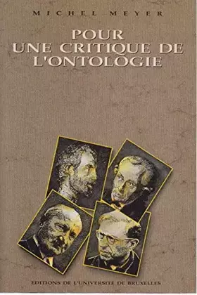 Couverture du produit · Pour une critique de l'ontologie