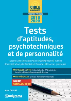 Couverture du produit · Tests d'aptitudes psychotechniques et de personnalité