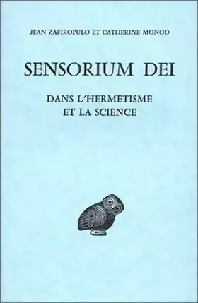 Couverture du produit · Sensorium dei, dans l'hermétisme et la science