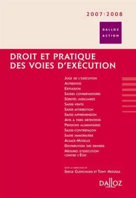 Couverture du produit · Droit et pratique des voies d'exécution