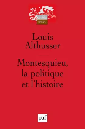 Couverture du produit · Montesquieu : La Politique et l'Histoire