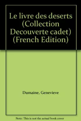 Couverture du produit · Le livre des deserts