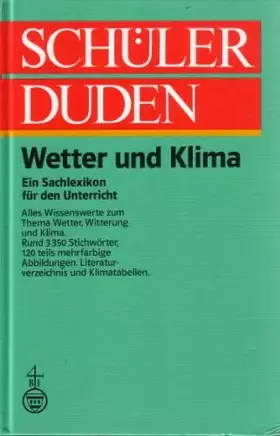 Couverture du produit · Schülerduden. Wetter und Klima: Ein Sachlexikon für die Schule
