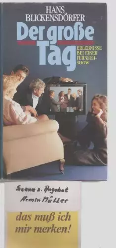 Couverture du produit · HANS BLICKENSDÖRFER: Der große Tag
